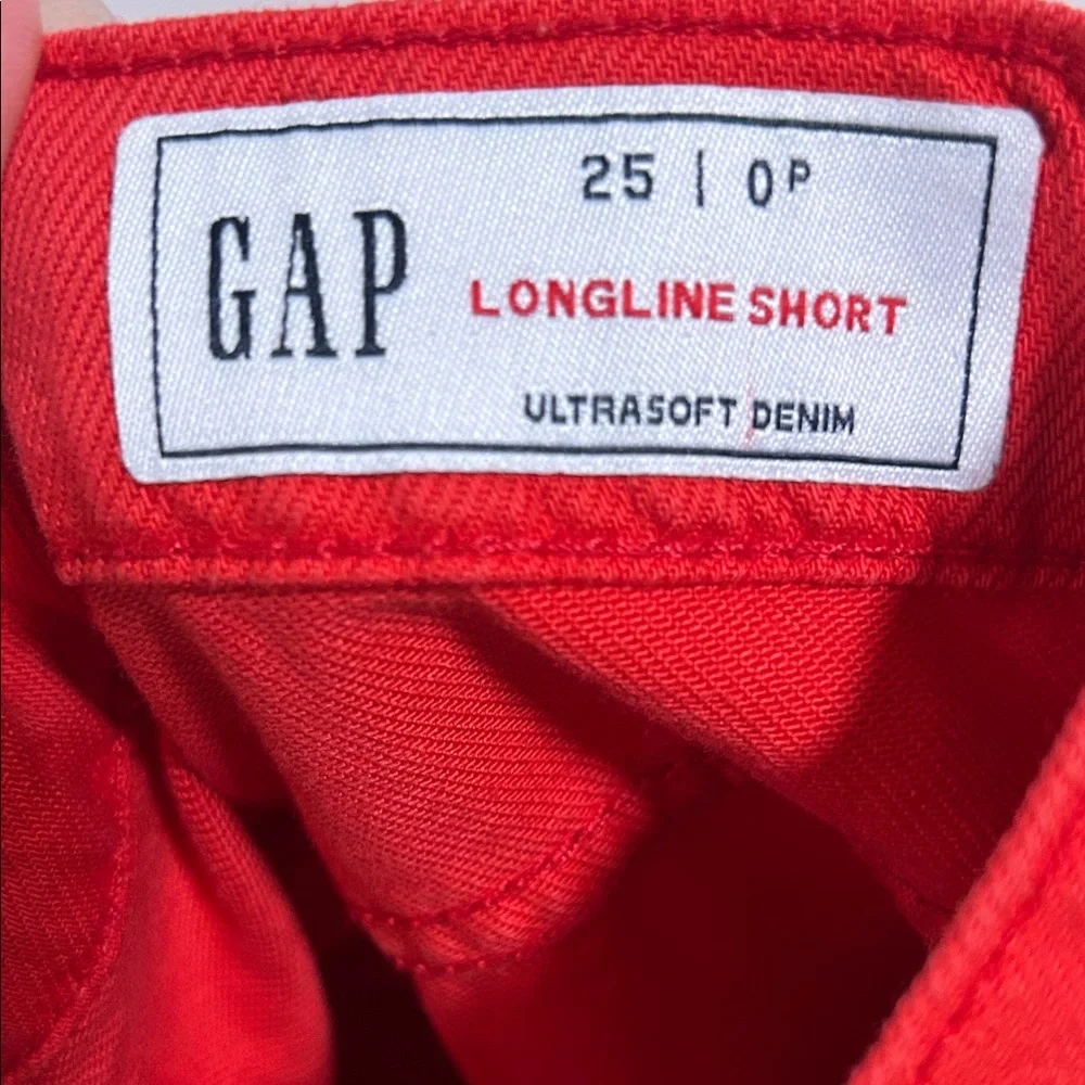 GAP Bright Red Women's Jean Denim Shorts 0P